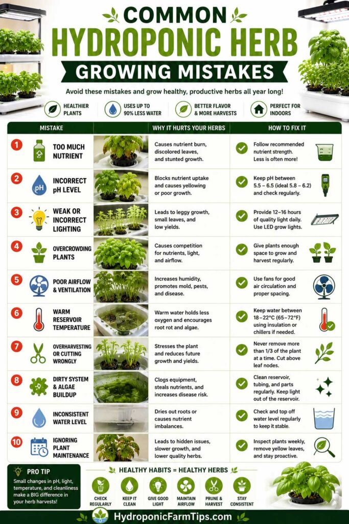 Best Hydroponic Herbs Common Mistakes to Avoid