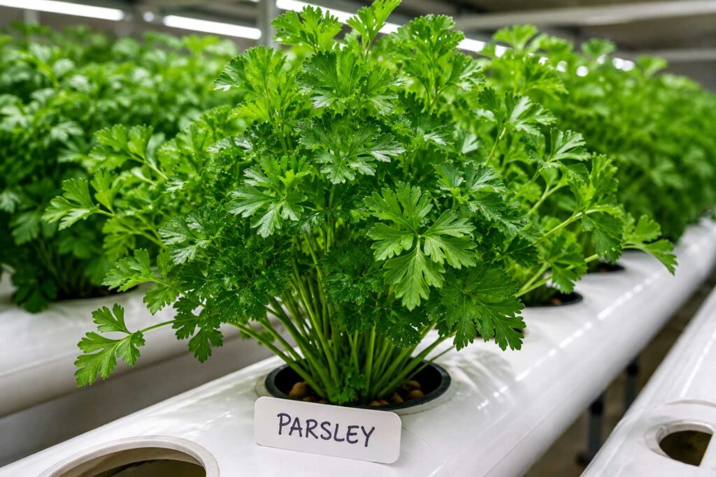 Parsley hydroponic herb system