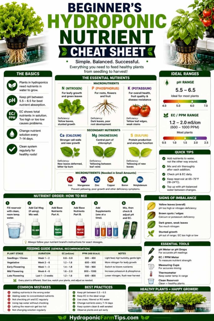 hydroponic nutrient guide