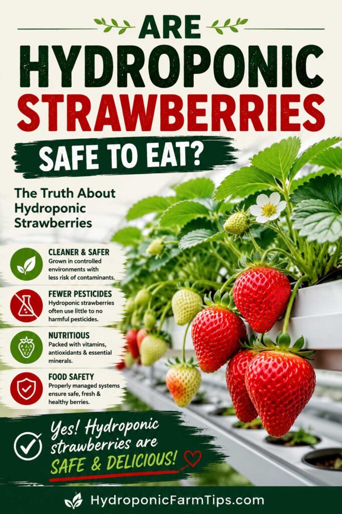 hydroponic strawberries safety