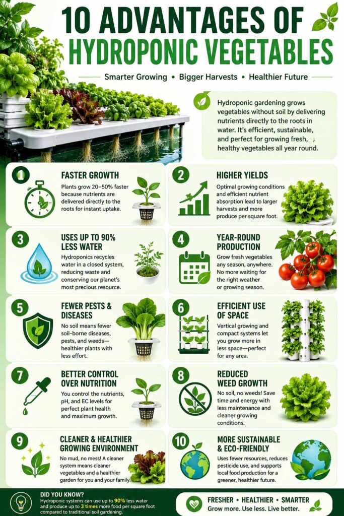 Advantages of hydroponic vegetables guide