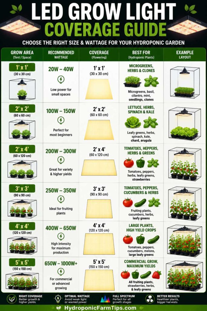 Best LED Grow Lights by Garden Size