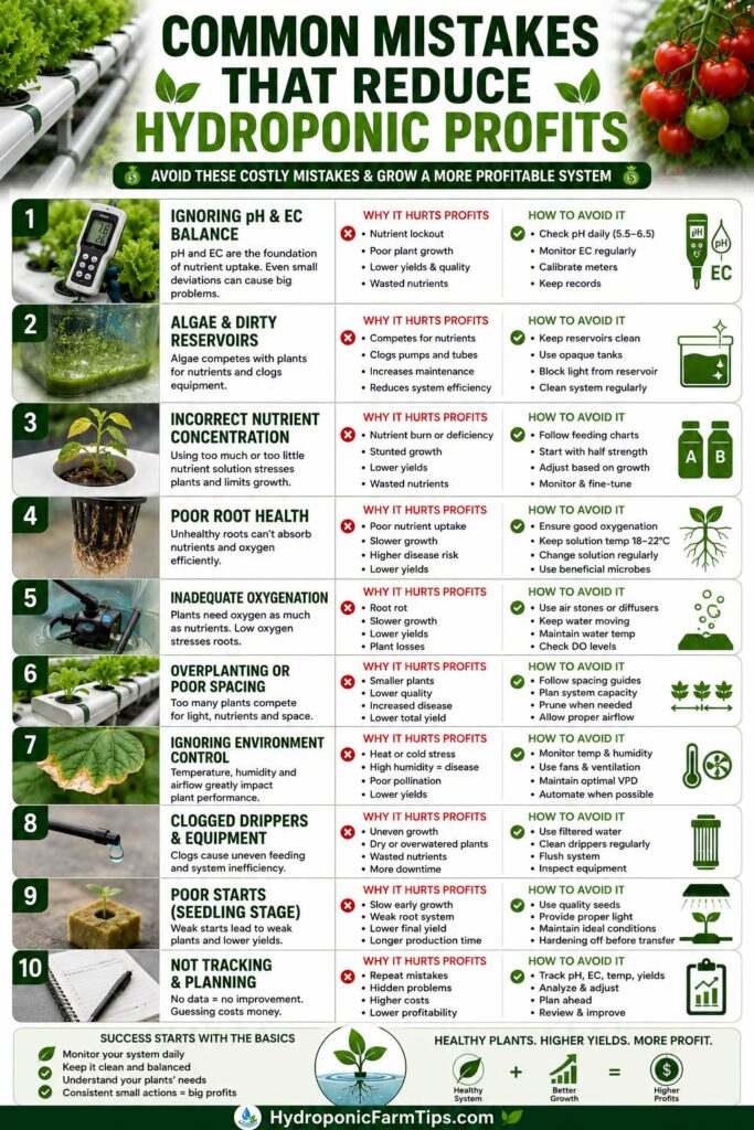 Common hydroponic mistakes to avoid commercial hydroponic plants