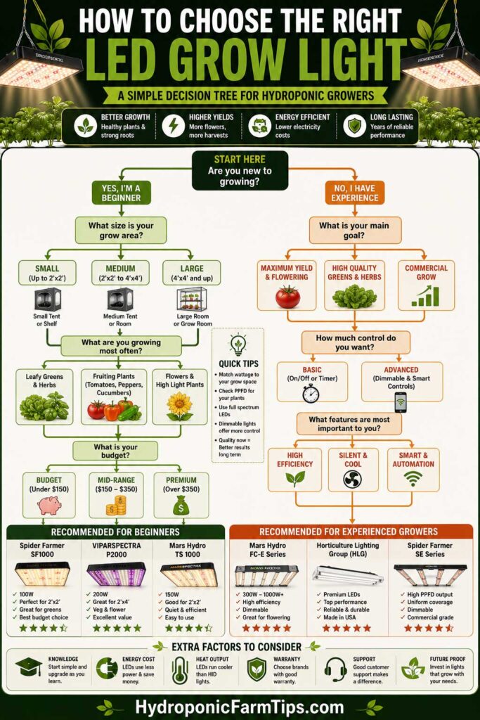 How to Choose the Best LED Grow Light for Hydroponics