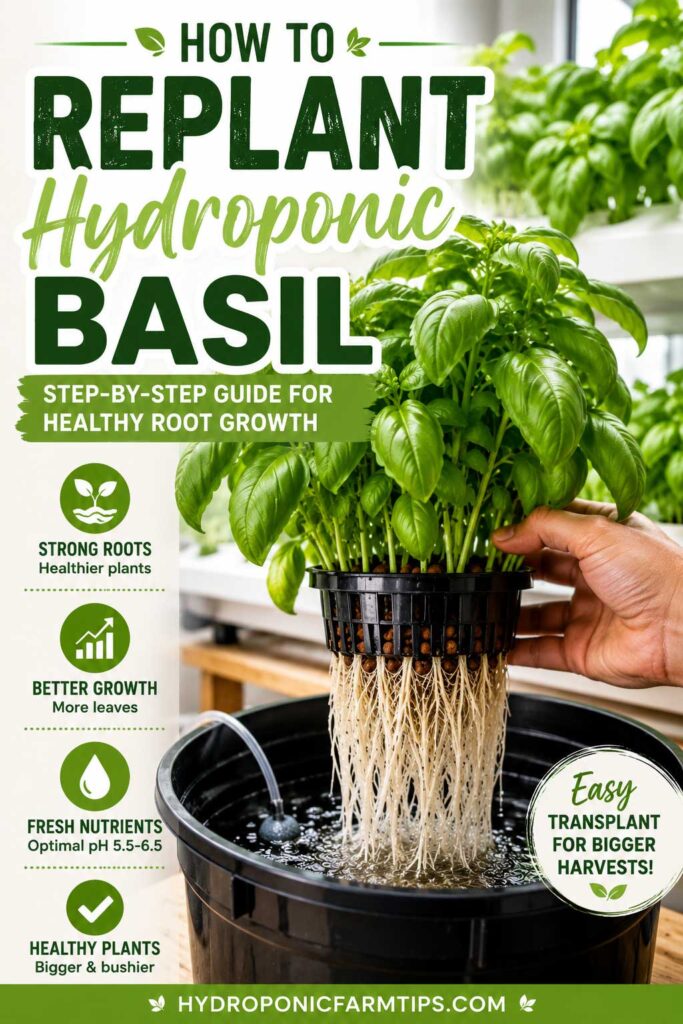 how to replant hydroponic basil guide