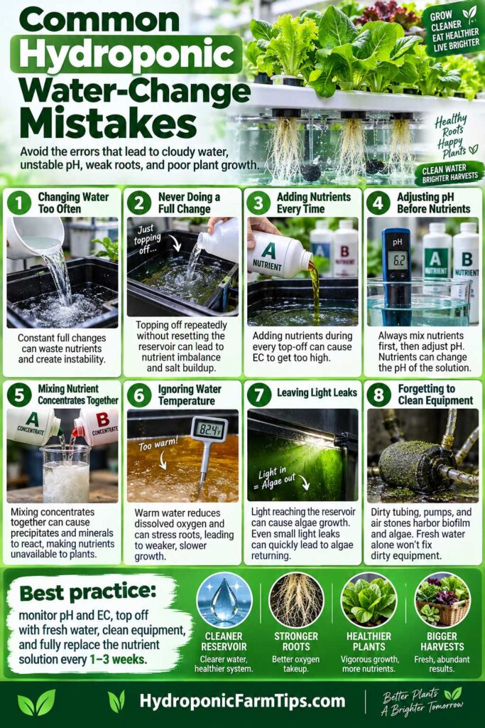 Common Hydroponic Water-Change Mistakes