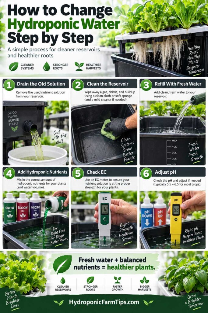 How to Change Hydroponic Water Step by Step guide