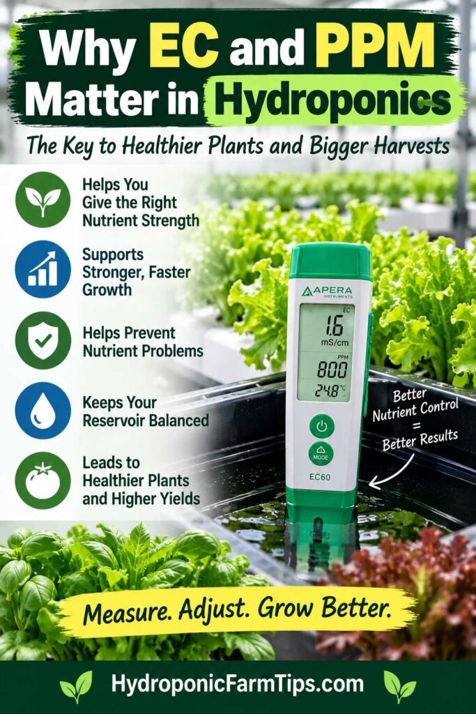 EC and PPM for Better Hydroponic Growth