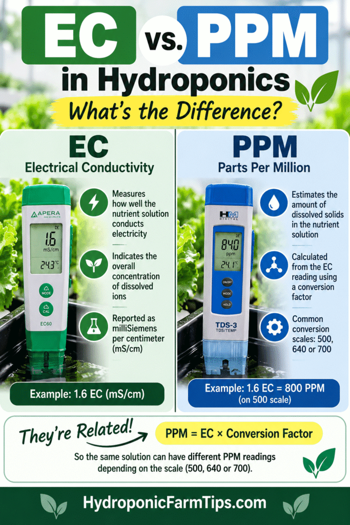 EC vs PPM Hydroponics Guide