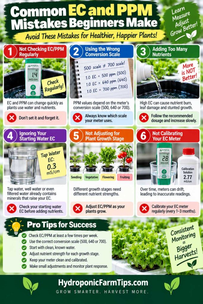 Hydroponic EC PPM Mistakes Guide