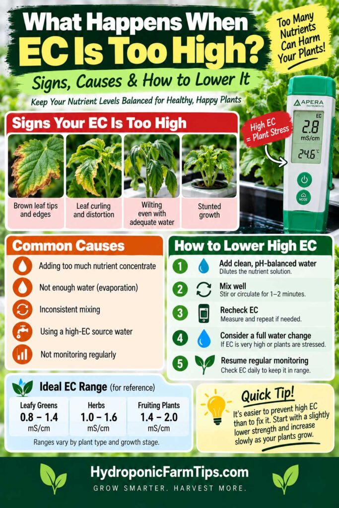 Hydroponic EC Too High Guide