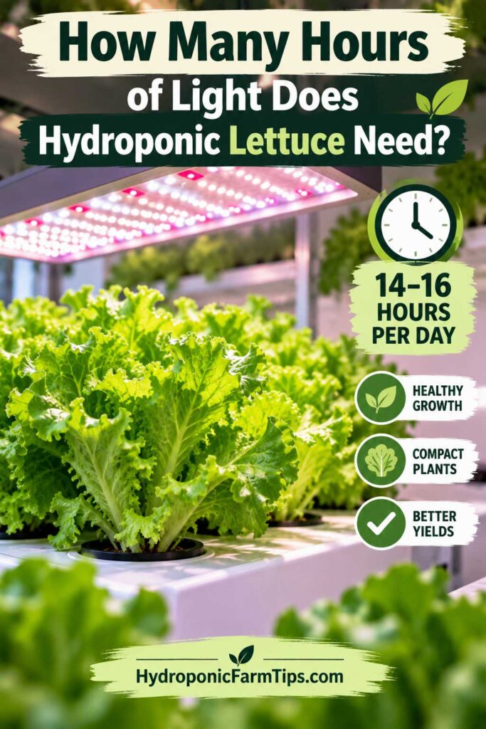 Hydroponic Lettuce Light Guide