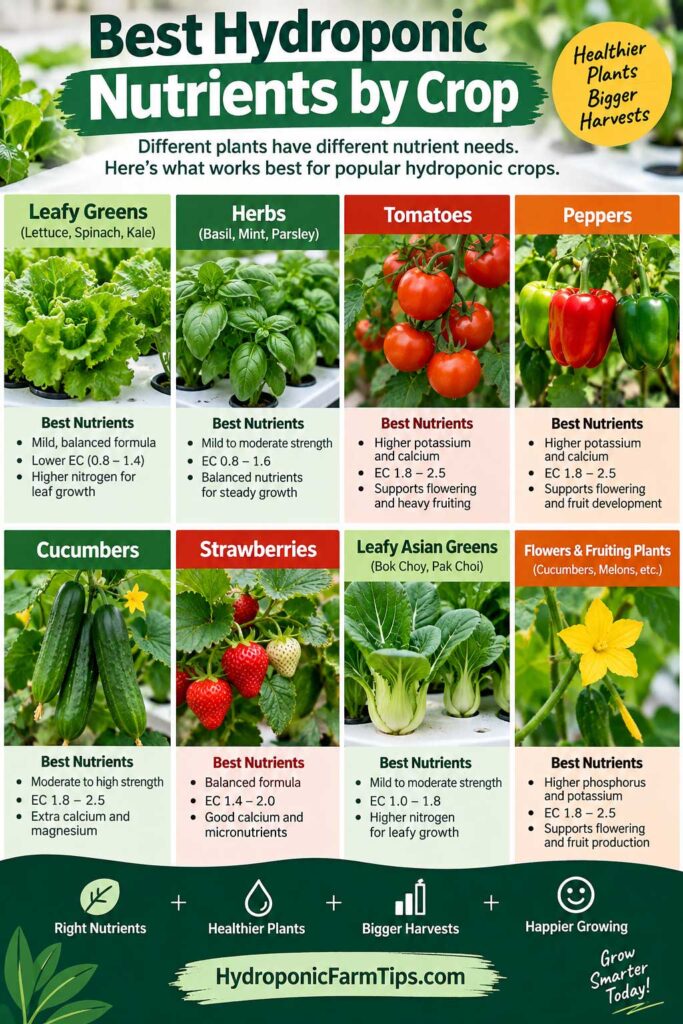 Hydroponic Nutrients by Crop