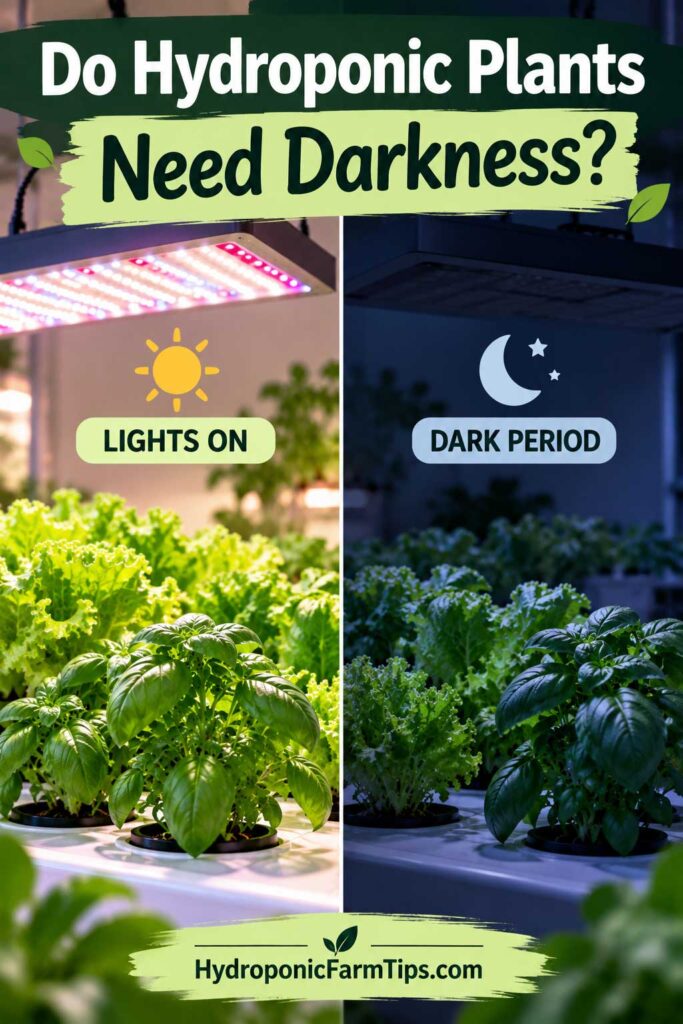hydroponic light schedule