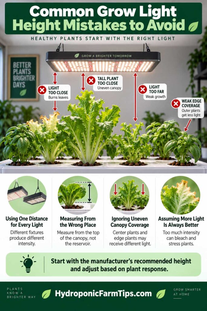 Common Grow Light Height Mistakes to Avoid