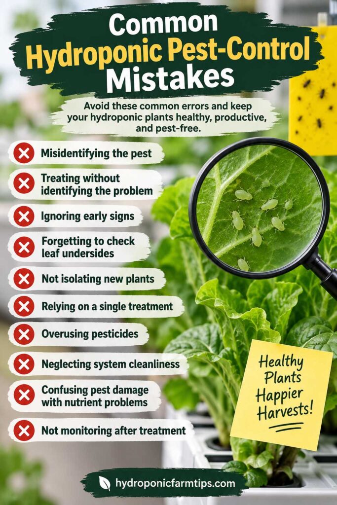 Common Hydroponic Pest-Control Mistakes Infographic