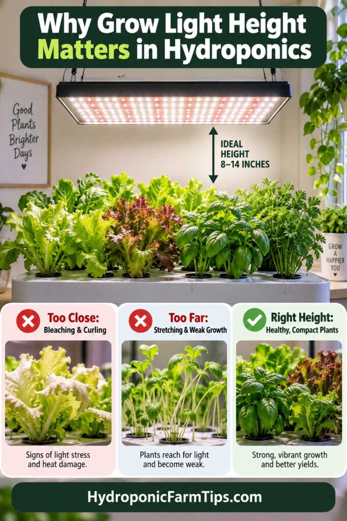 Hydroponic Grow Light Height Guide