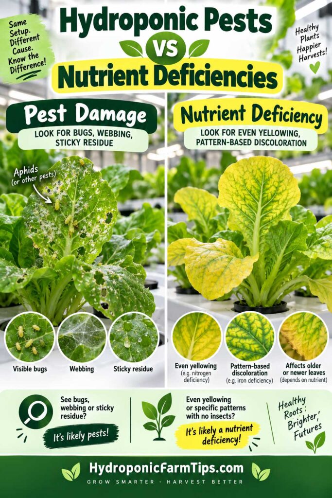 Hydroponic Pests vs Nutrient Deficiencies