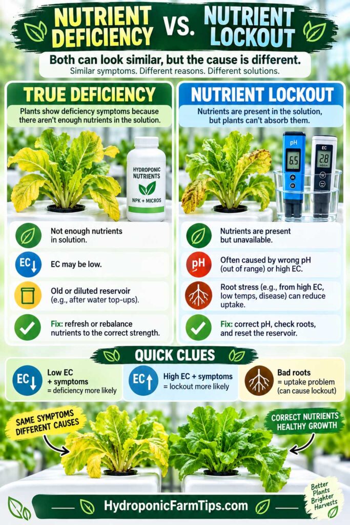 Nutrient Deficiency vs Nutrient Lockout