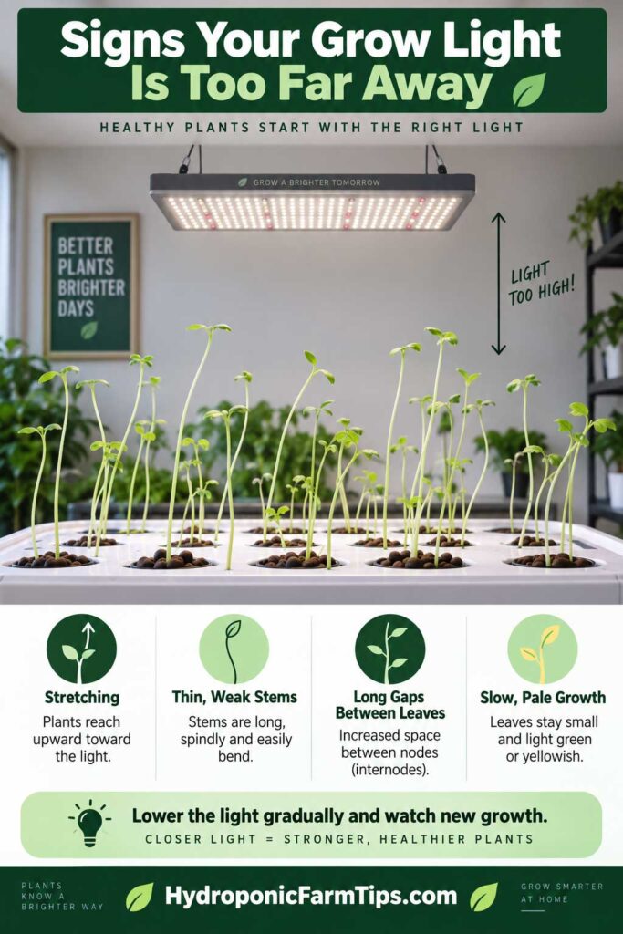Signs Your Grow Light Is Too Far Away