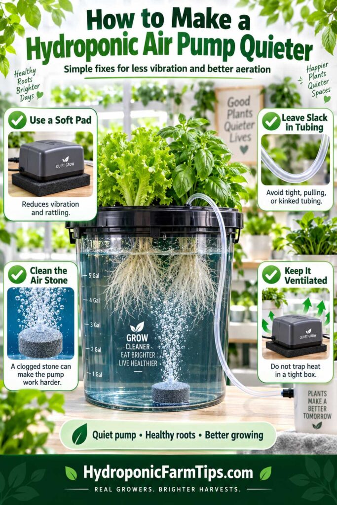 How to Make a Hydroponic Air Pump Quieter